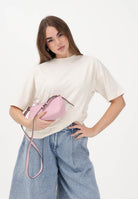 PALM ANGELS T-shirt a manica corta panna per donna, ragazzi e bambini con logo PGAA001S26JER001 002 PALM ANGELS 