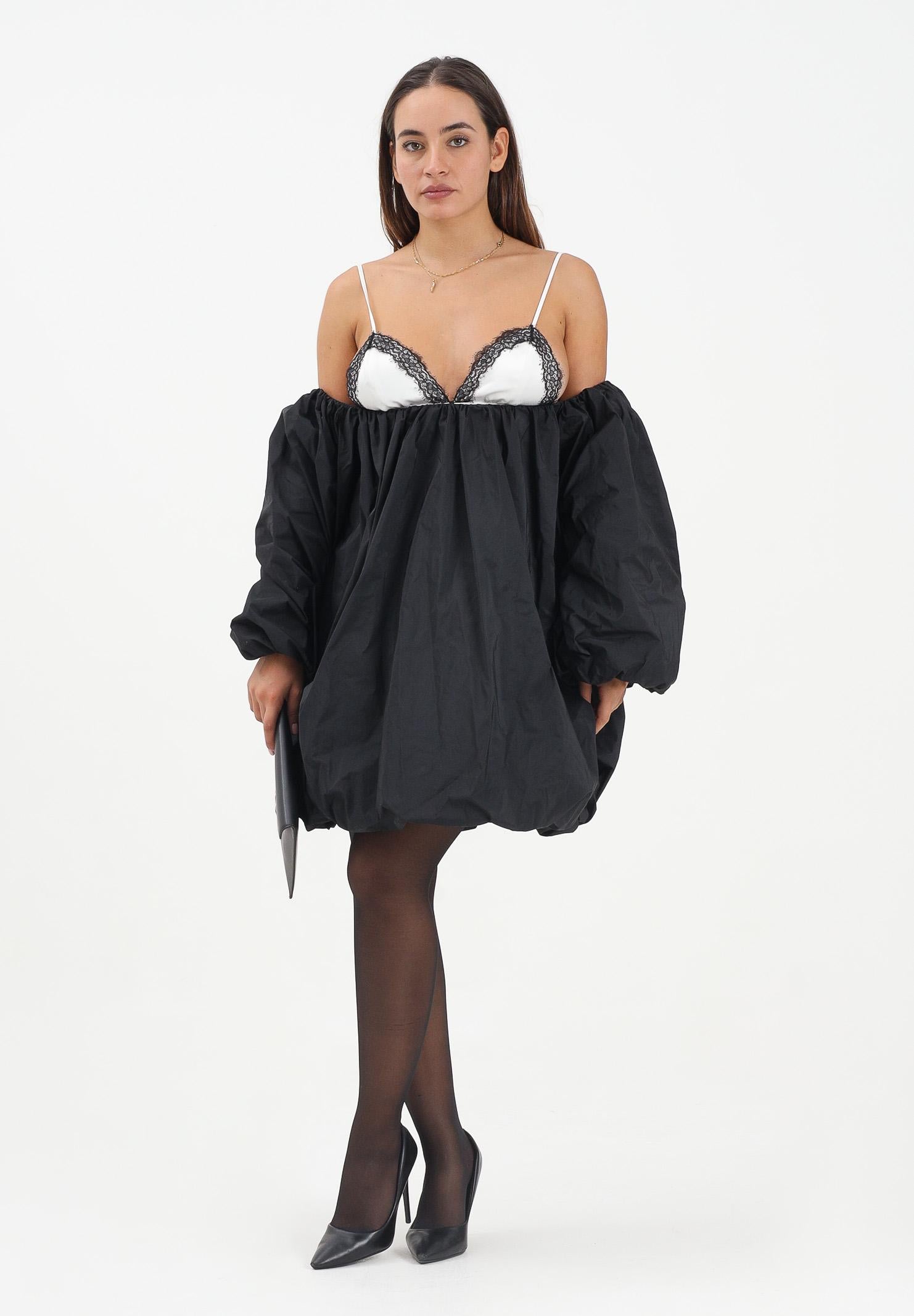 PINKO Abito corto nero da donna effetto balloon 105758Y3LE ZZ2 PINKO 