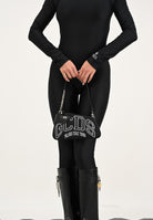 GCDS Borsa a spalla nera da donna con logo GCDSMCN001 99 GCDS 