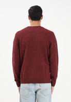 LEVI'S® Maglioncino girocollo Original Housemark bordeaux da uomo<BR/> A4320-0024 . LEVI'S® 