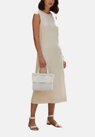 ARMANI EXCHANGE Borsa a mano bianca da donna con fibbia logo XW000392AF22626 U0011 ARMANI EXCHANGE 