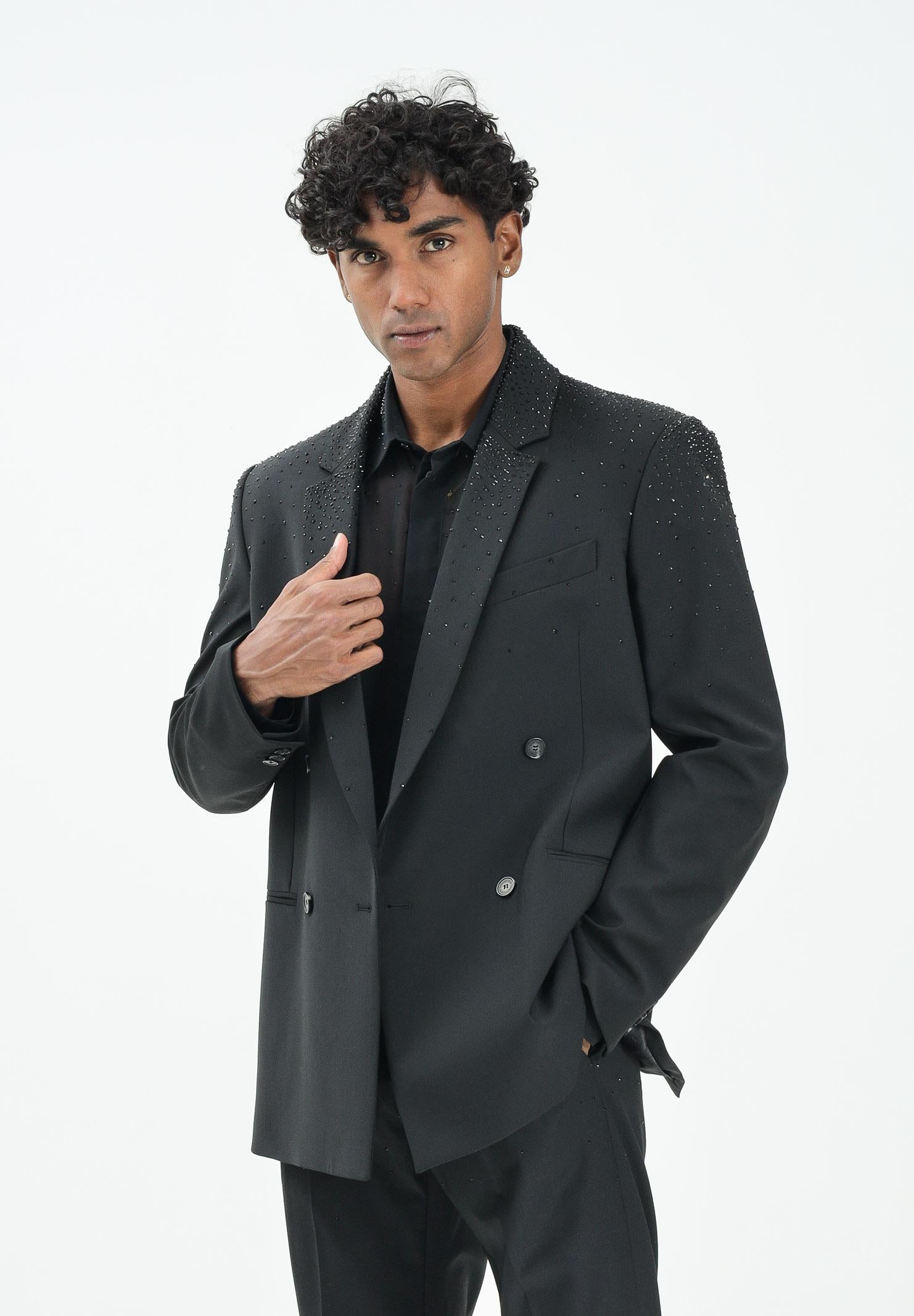 PATRIZIA PEPE giacca doppiopetto da uomo caratterizzato da stress 5S0743A685 K102 PATRIZIA PEPE 