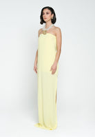 SANTAS Abito lungo CRUMBLE giallo da donna PV2503 GIALLO SANTAS 