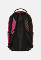 SPRAYGROUND Zaino SPLIT SIP PINK CHECK DLXSV marrone e rosa da donna 910B6286NSZ  SPRAYGROUND 