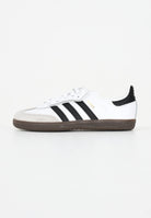 ADIDAS ORIGINALS Sneakers Samba OG Comfort Closure Elastic Lace bianche e nere per bambino e bambina JQ6391  ADIDAS ORIGINALS 
