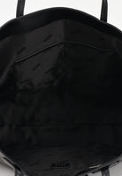 GCDS Shopper nera da donna con pattern logo GCDSMD001 99 GCDS 