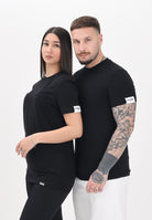 DSQUARED2 T-shirt a manica corta nera per uomo e donna con patch logo D9M205720 001 DSQUARED2 