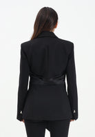 PATRIZIA PEPE Giacca nera da donna con drappeggio 2S1541A663 K103 PATRIZIA PEPE 