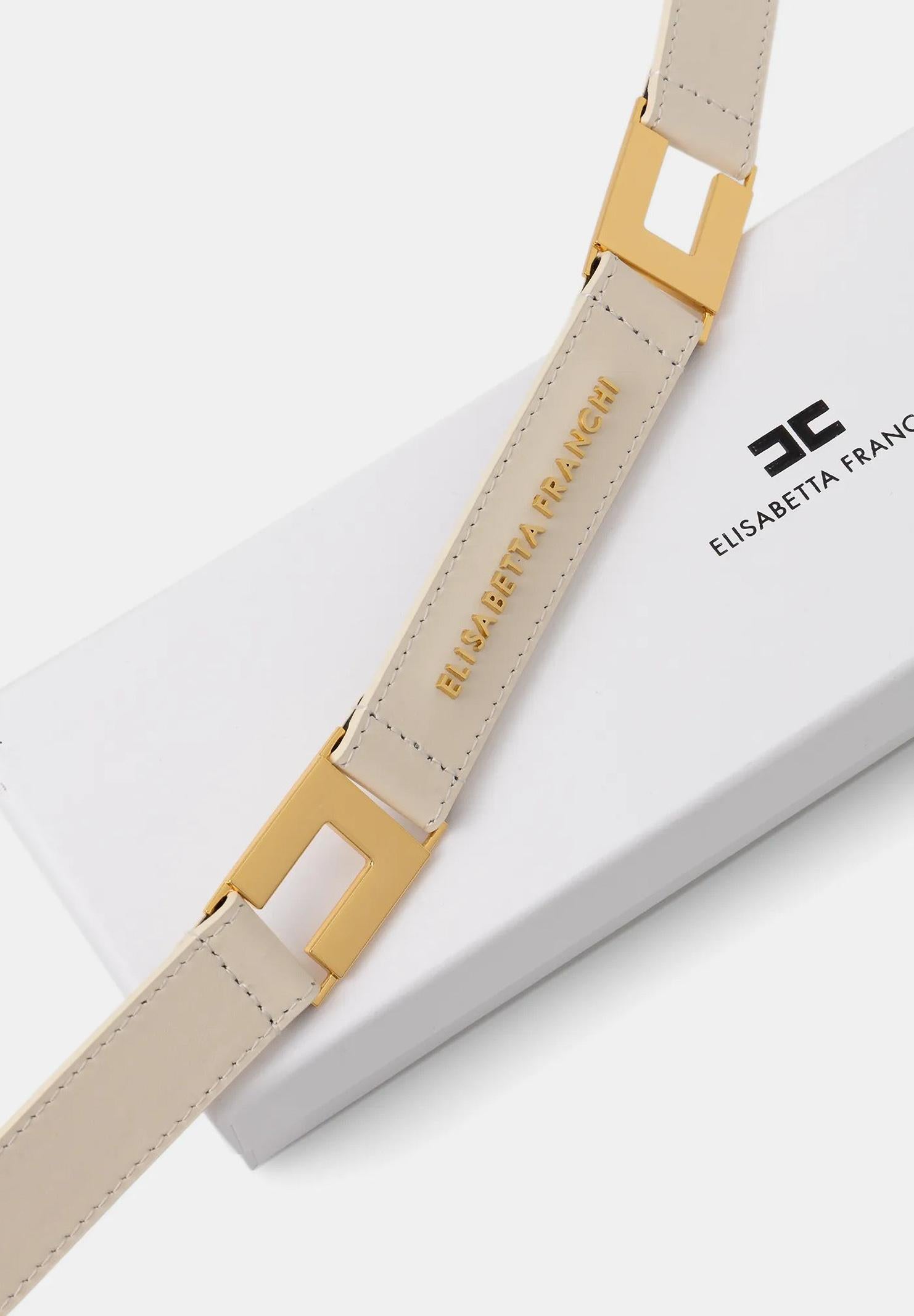 ELISABETTA FRANCHI Cintura burro da donna con logo CT09S61E2 193 ELISABETTA FRANCHI 