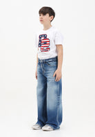 DSQUARED2 Jeans in denim blu per donna, ragazzi e bambini medio modello Traveller DQ2829D0ABW DQ01 DSQUARED2 