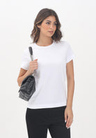 PINKO T-shirt a manica corta bianca da donna con logo 100355A2RD Z04 PINKO 
