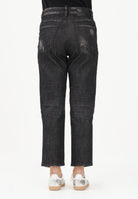 DSQUARED2 Jeans dritti Boss 10 in denim nero per donna, bambino e bambina DQ2241D0ABS DQ02 DSQUARED2 