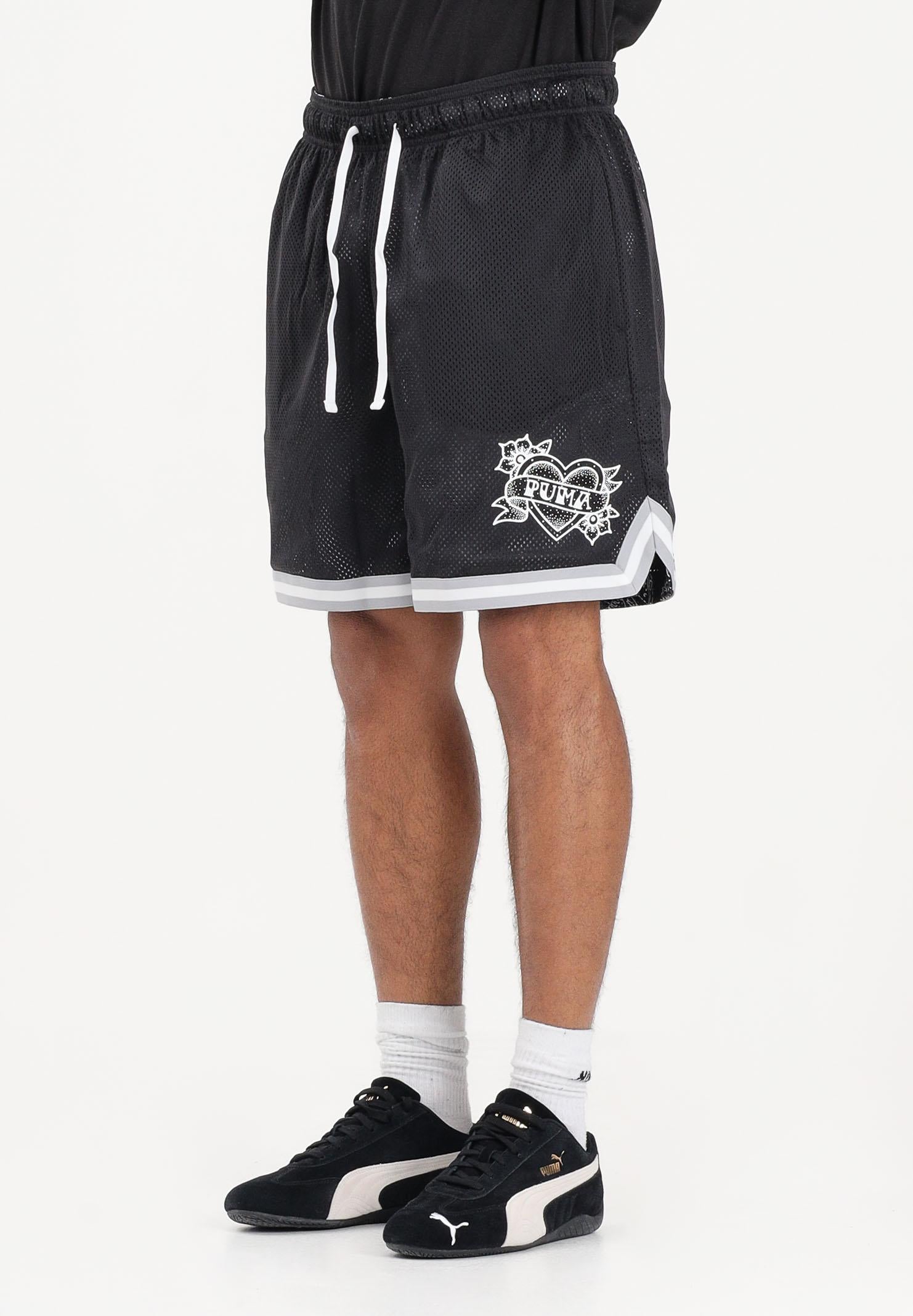 PUMA Shorts sportivo Swish and Ink nero da uomo 634657 01 PUMA 