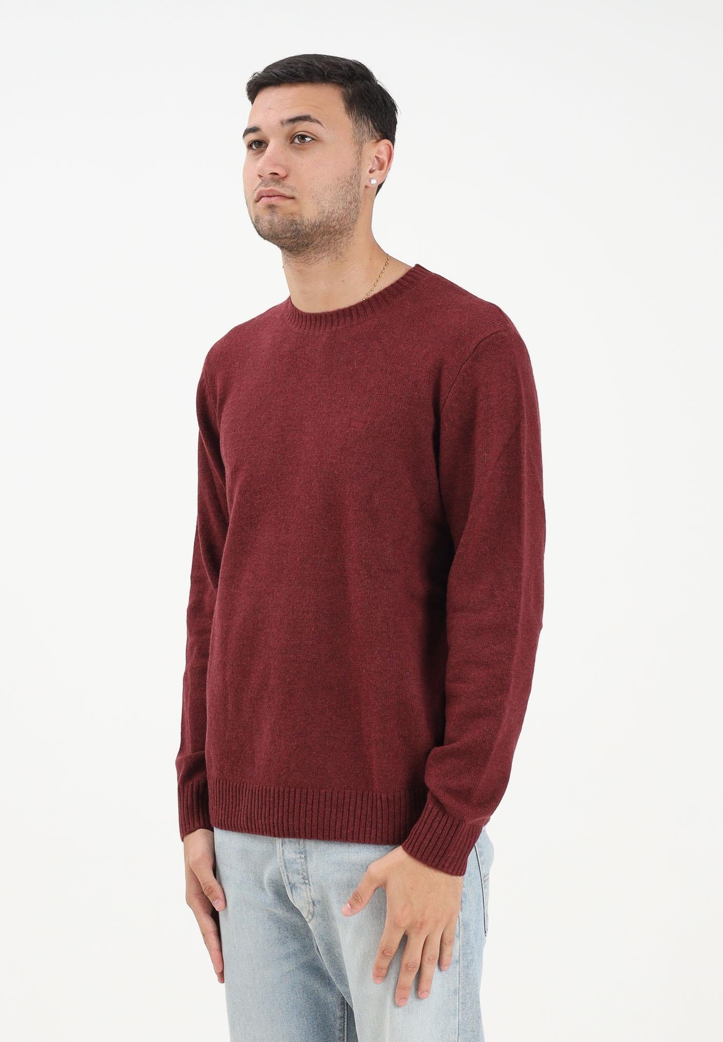 LEVI'S® Maglioncino girocollo Original Housemark bordeaux da uomo<BR/> A4320-0024 . LEVI'S® 