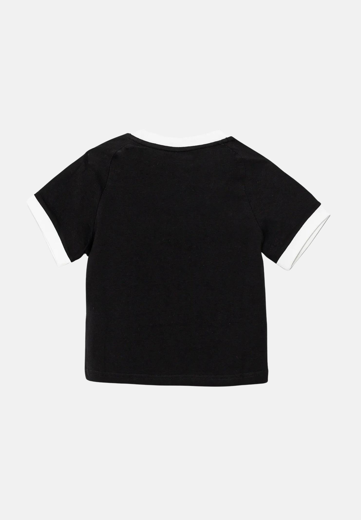 ADIDAS ORIGINALS T-shirt a manica corta Adicolor Trefoil nera per bambino e bambina IY2389  ADIDAS ORIGINALS 