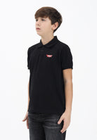 DSQUARED2 Polo a manica corta nera per donna, ragazzi e bambini con logo DQ3175D0AGD DQ900 DSQUARED2 