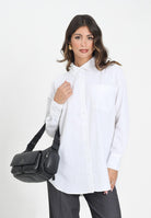 JDY Camicia a manica lunga bianca da donna 15311717 White JDY 