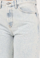 VICOLO Jeans Alex in denim chiaro da donna con lavorazione micro-traforata DAB5098 DECH VICOLO 