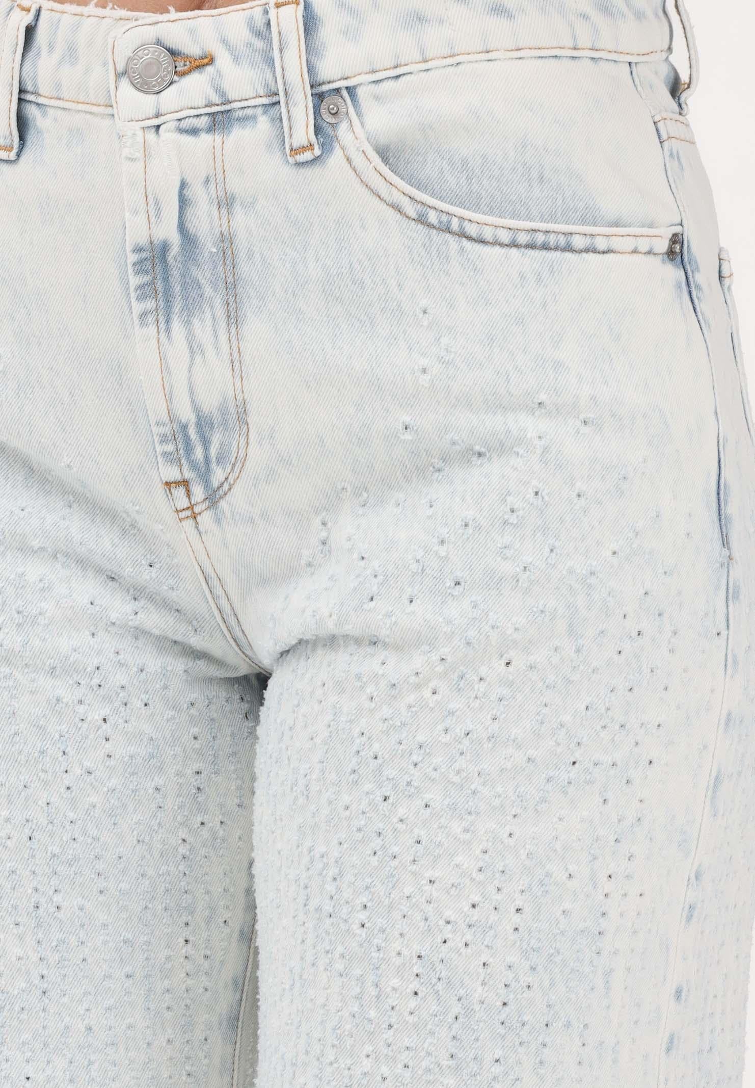 VICOLO Jeans Alex in denim chiaro da donna con lavorazione micro-traforata DAB5098 DECH VICOLO 