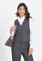 ONLY Gilet grigio da donna 15331287 DarkGreyMel ONLY 