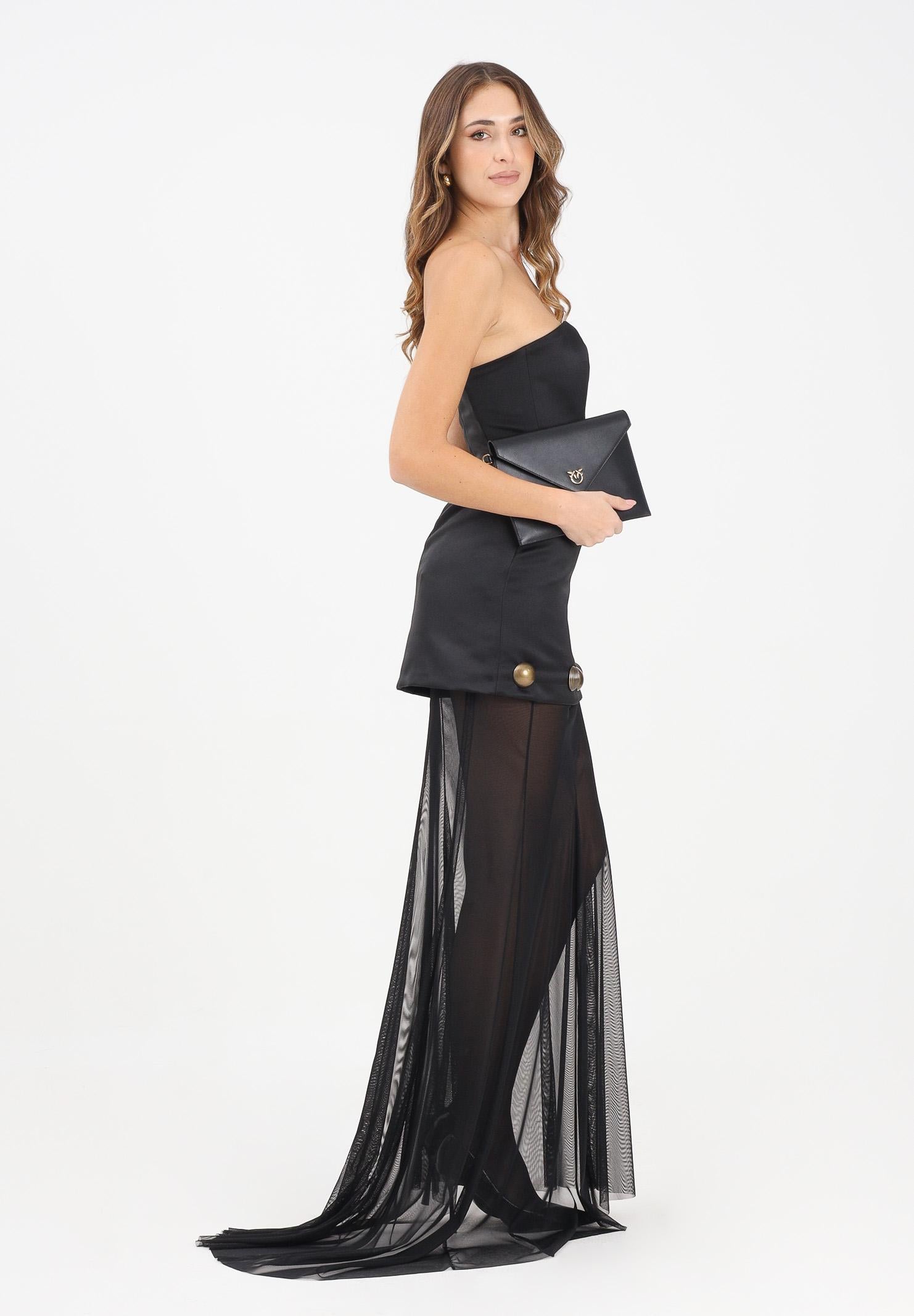 NOELL MAGGINI Gonna lunga nera da donna in tulle trasparente 00126104 NE NOELL MAGGINI 