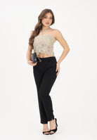 SIMONA CORSELLINI Top crochet oro da donna con allacciatura al collo P26CETOO5101 V0118 SIMONA CORSELLINI 