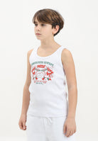DSQUARED2 Canotta bianca per donna, ragazzi e bambini con grafica Cowboy Pizza DQ2974D0A2C DQ100 DSQUARED2 
