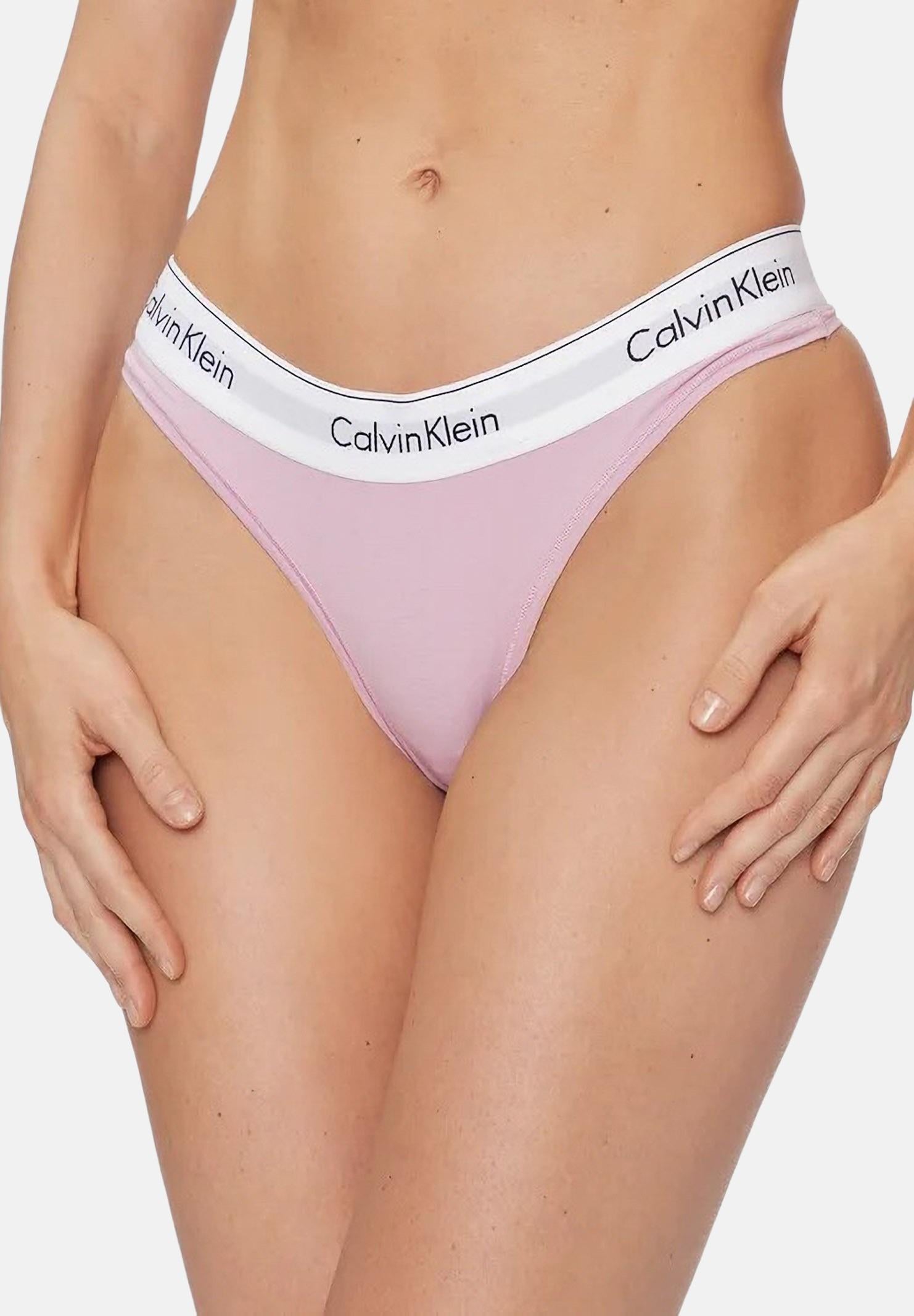 CALVIN KLEIN Perizoma rosa da donna con fascia elastica logata 0000F3786E SQL CALVIN KLEIN 