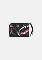 SPRAYGROUND Portafogli GRAY PEEKING CHARACTER CHECK nero per uomo e donna 910W8917NSZ . SPRAYGROUND 