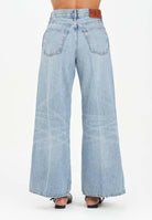 CALVIN KLEIN JEANS Jeans a gamba larga in denim chiaro da donna LV047C789G0LC  CALVIN KLEIN JEANS 