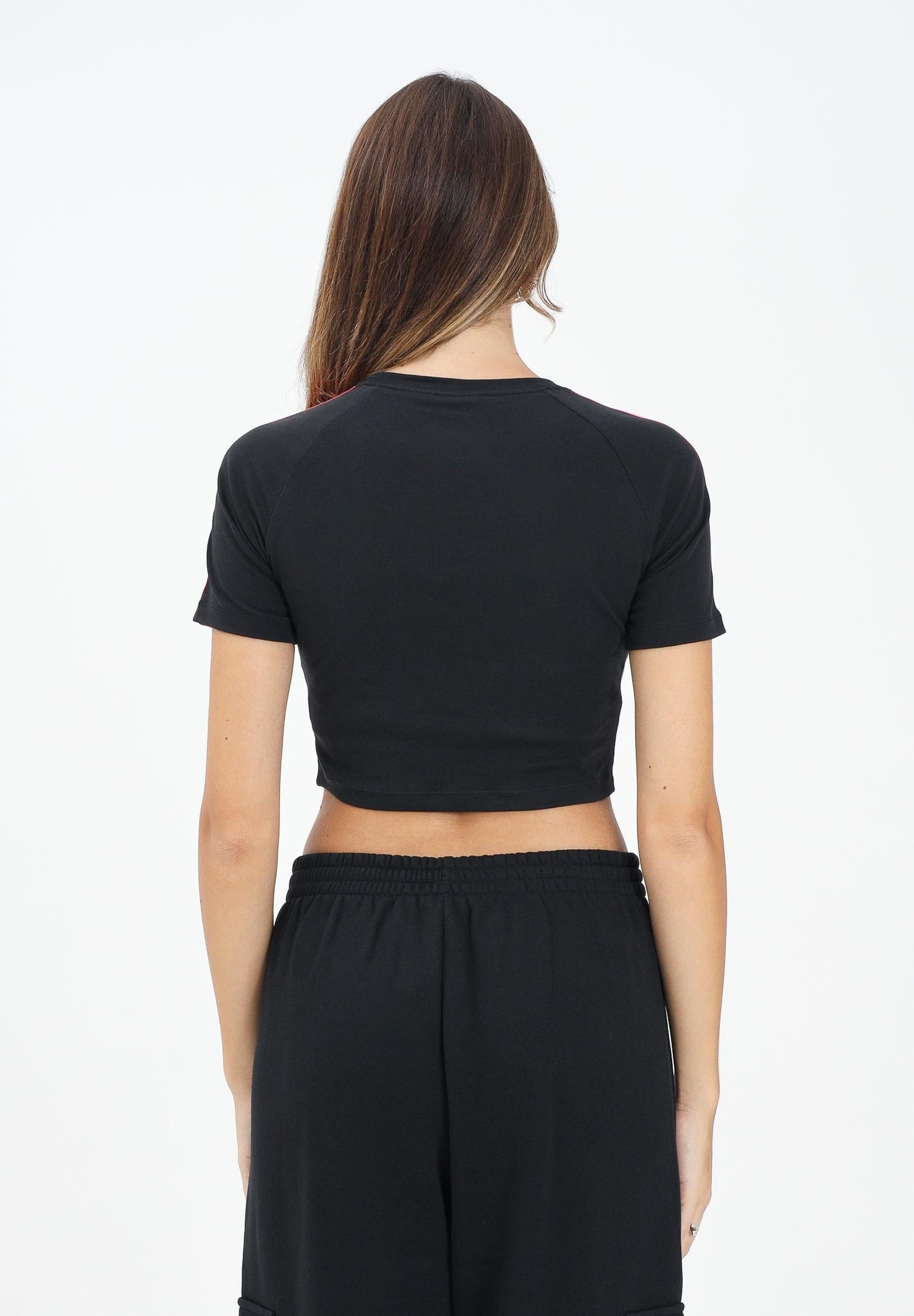 ADIDAS ORIGINALS T-shirt a manica corta 3-Stripes nera da donna JY4858  ADIDAS ORIGINALS 