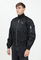 Bomber nero da uomo con logo BH2899 031 LACOSTE 