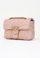 PINKO Borsa a tracolla Mini Love Bag Puff rosa da donna in nappa con trapuntatura Butterfly 100039A1EX O81Q PINKO 