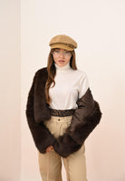 ARMANI EXCHANGE Maglioncino a collo alto bianco da donna con ricamo logo XW001440AF11896 U1003 ARMANI EXCHANGE 