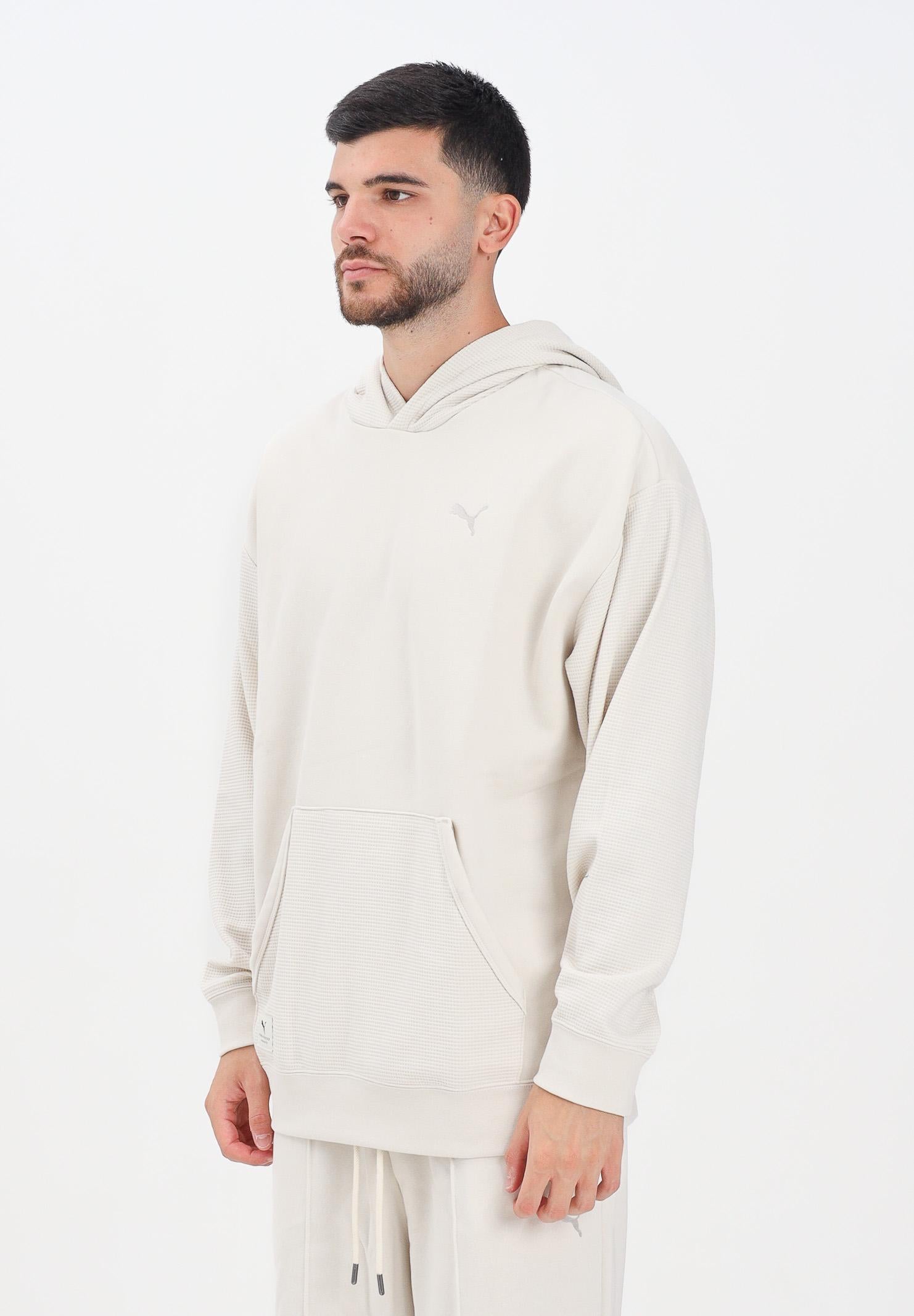 PUMA Felpa con cappuccio PUMA Class panna da uomo 688026 87 PUMA 