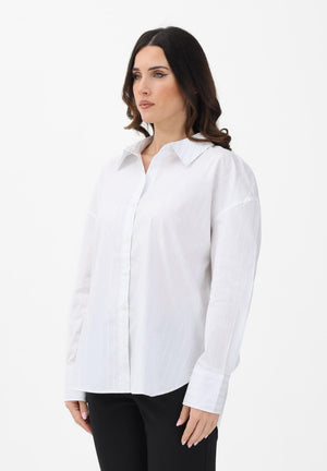 JDY Camicia a manica lunga bianca da donna con sottili righe verticali 15359455 WISI JDY 