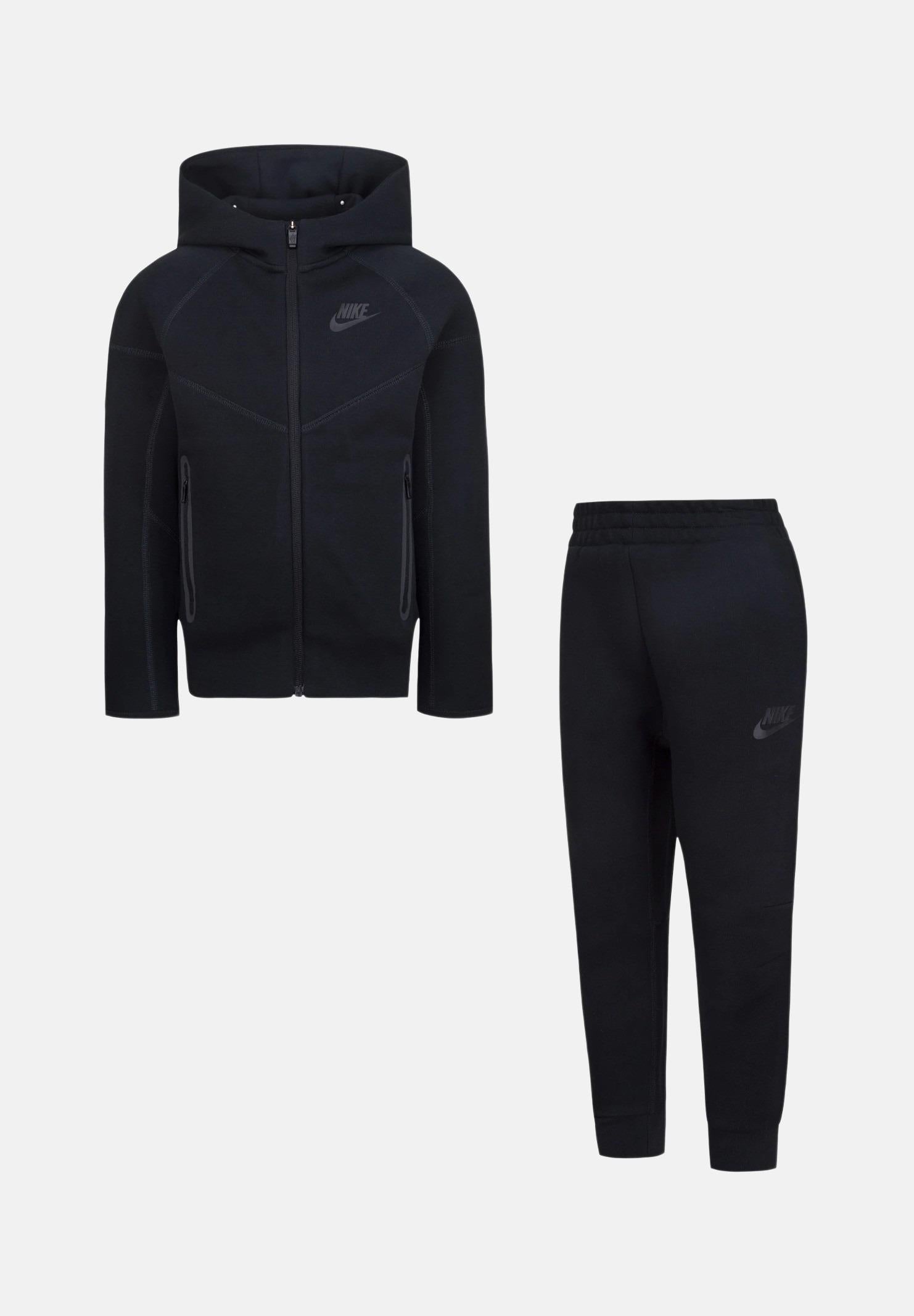 NIKE Tuta Tech Fleece nera per bambino e bambina 86L050 023 NIKE 