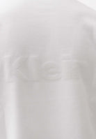 CALVIN KLEIN JEANS Maglioncino girocollo bianco da uomo con grafica con logo tono su tono LV04RE304GYAA . CALVIN KLEIN JEANS 