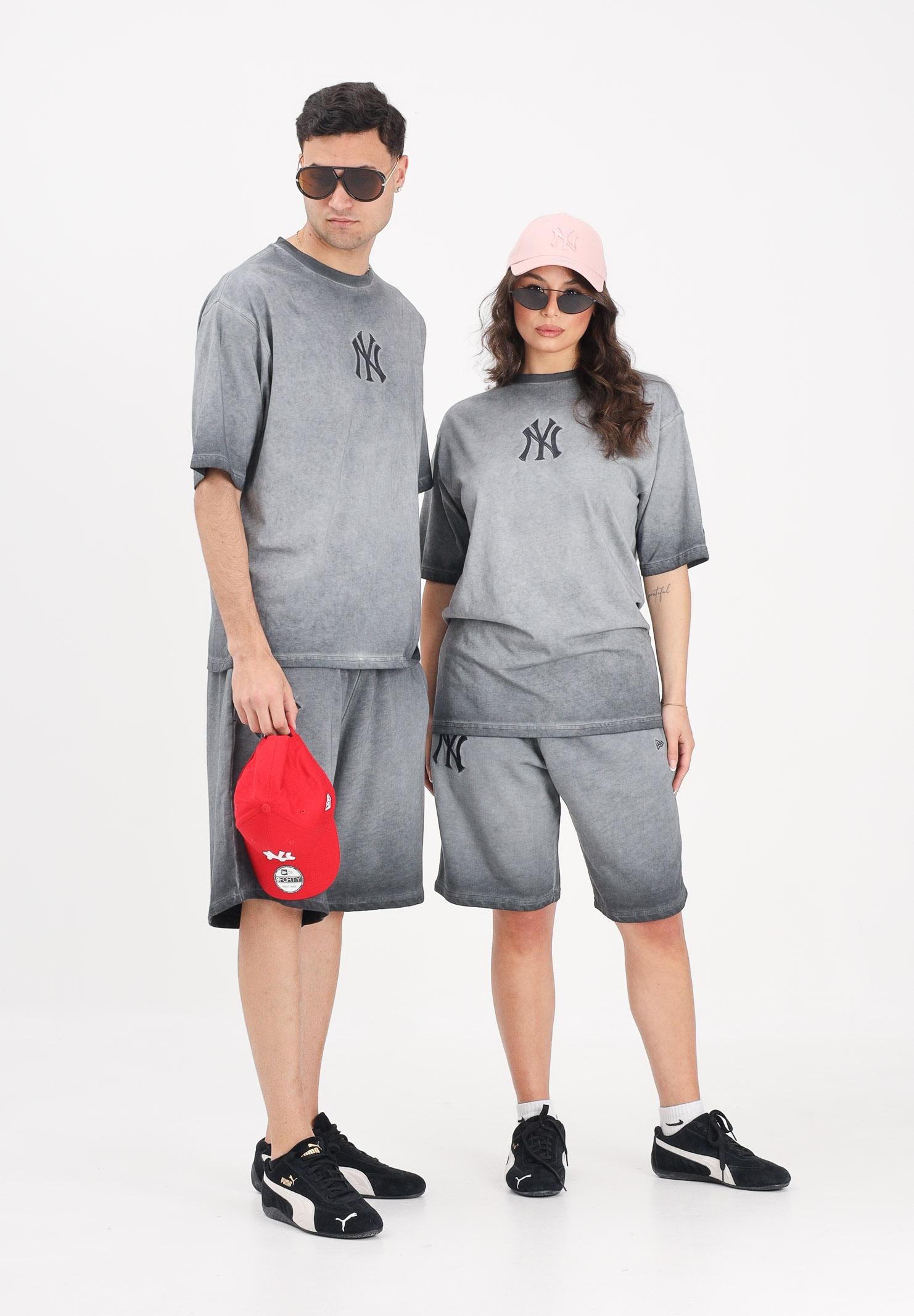 NEW ERA Shorts sportivo New York Yankees MLB Washed Logo grigio per uomo e donna 60856194 . NEW ERA 