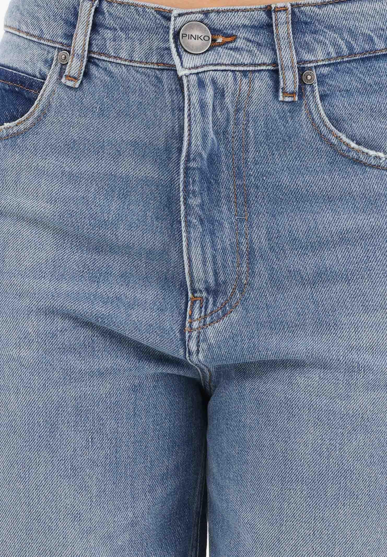 PINKO Jeans balloon fit in denim medio da donna 103857A341 PJF PINKO 