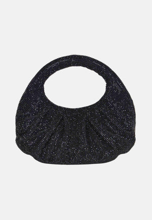 TWENTY FOURHAITCH Borsa a mano nera da donna con strass LB1006262P NE TWENTY FOURHAITCH 