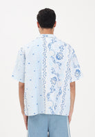 ADIDAS ORIGINALS Camicia a manica corta RESORT azzurra da uomo KX1225 . ADIDAS ORIGINALS 