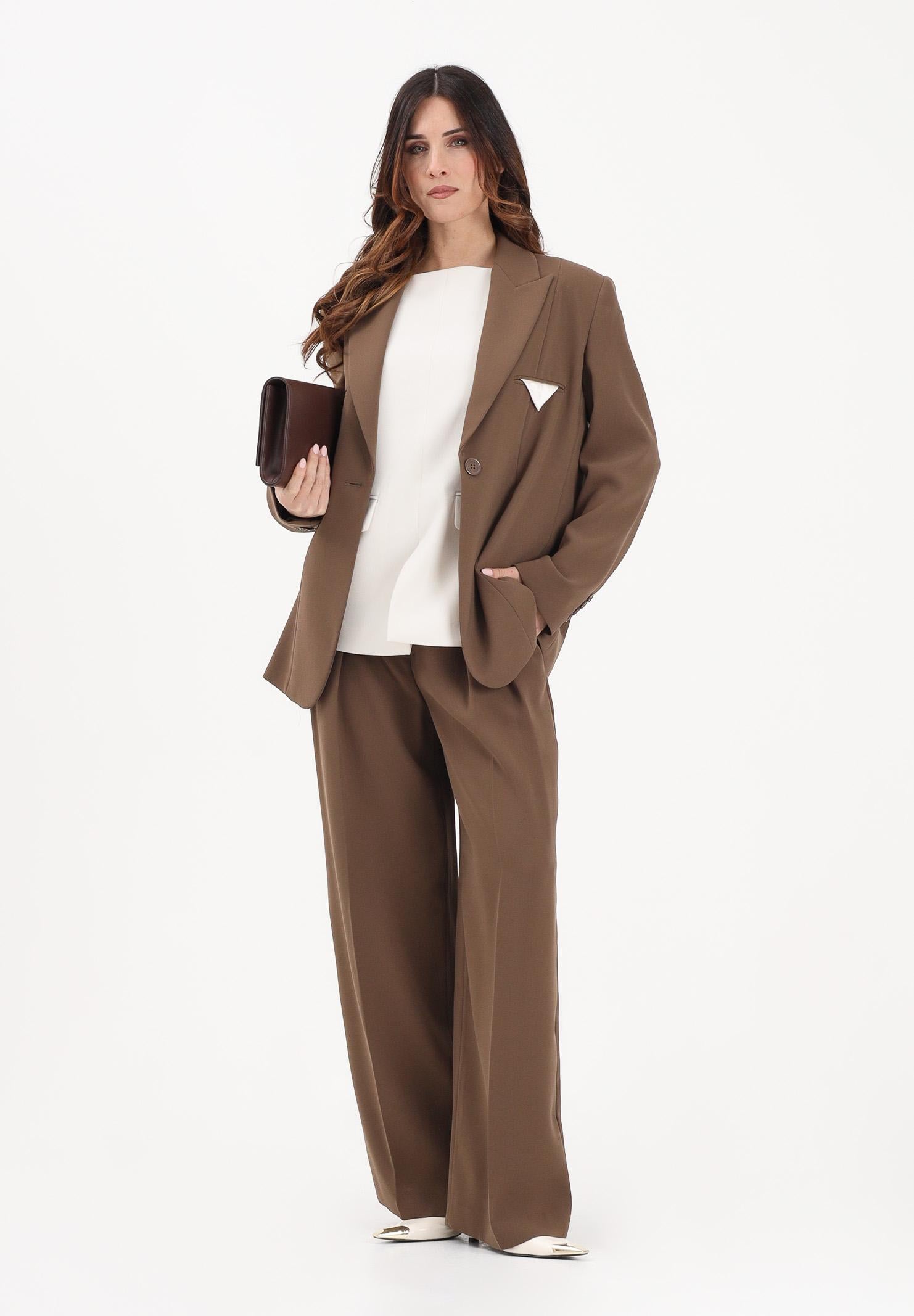 ARMANI EXCHANGE Pantalone elegante marrone da donna XW001939AF21529 U6136 ARMANI EXCHANGE 