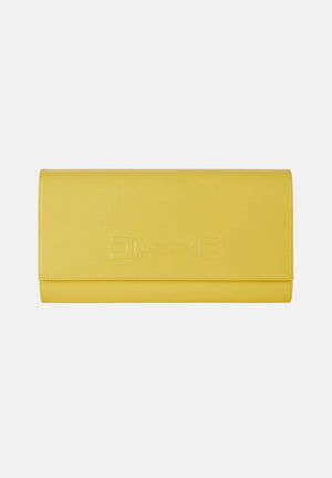 ELISABETTA FRANCHI Pochette gialla da donna realizzata in vera pelle BS99A61E2 EV4 ELISABETTA FRANCHI 