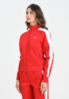 PUMA Felpa con zip T7 ALWAYS ON rossa da donna 629796 11 PUMA 