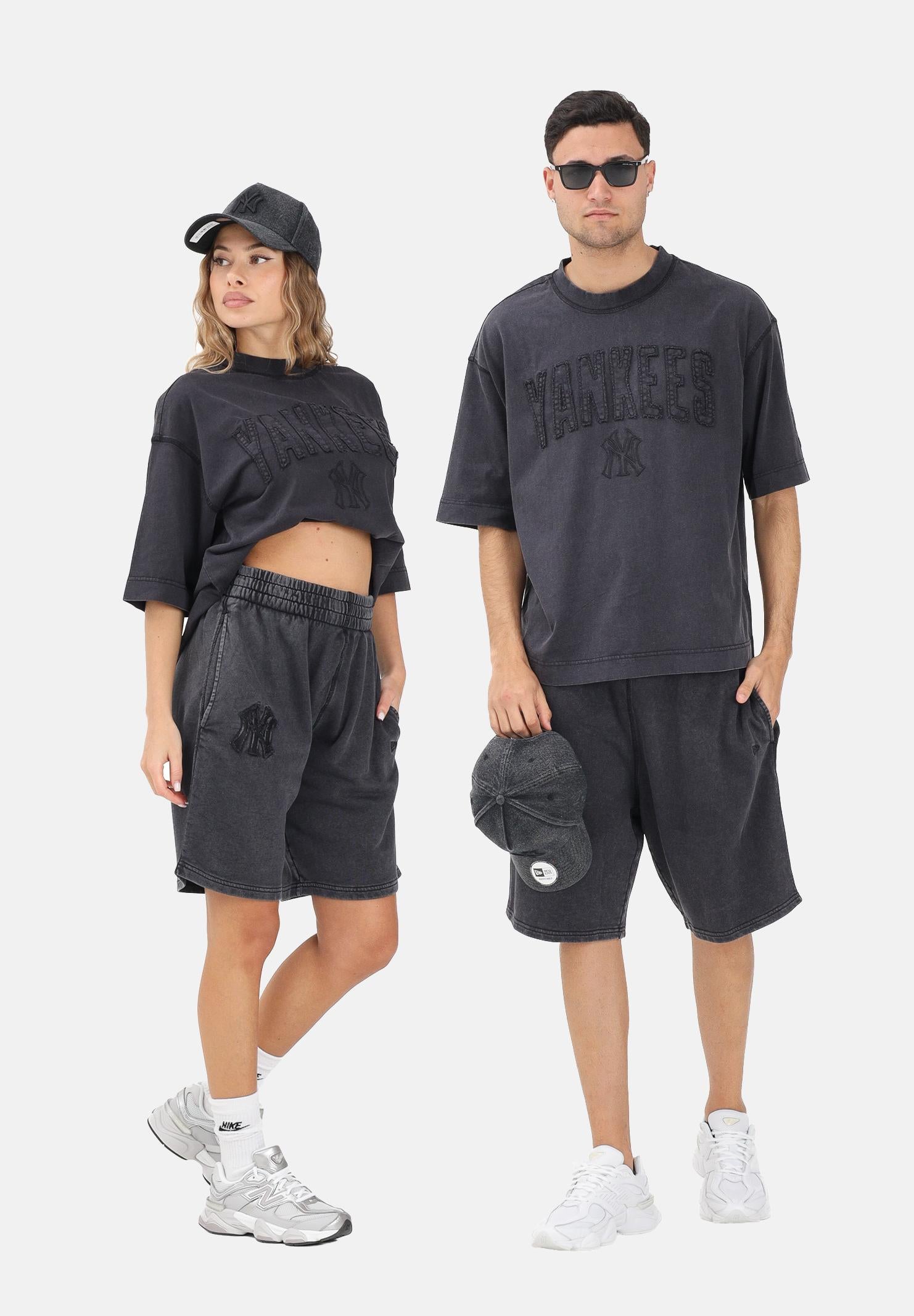 NEW ERA Shorts sportivo MLB Washed New York Yankees nero per uomo e donna 60771649 . NEW ERA 