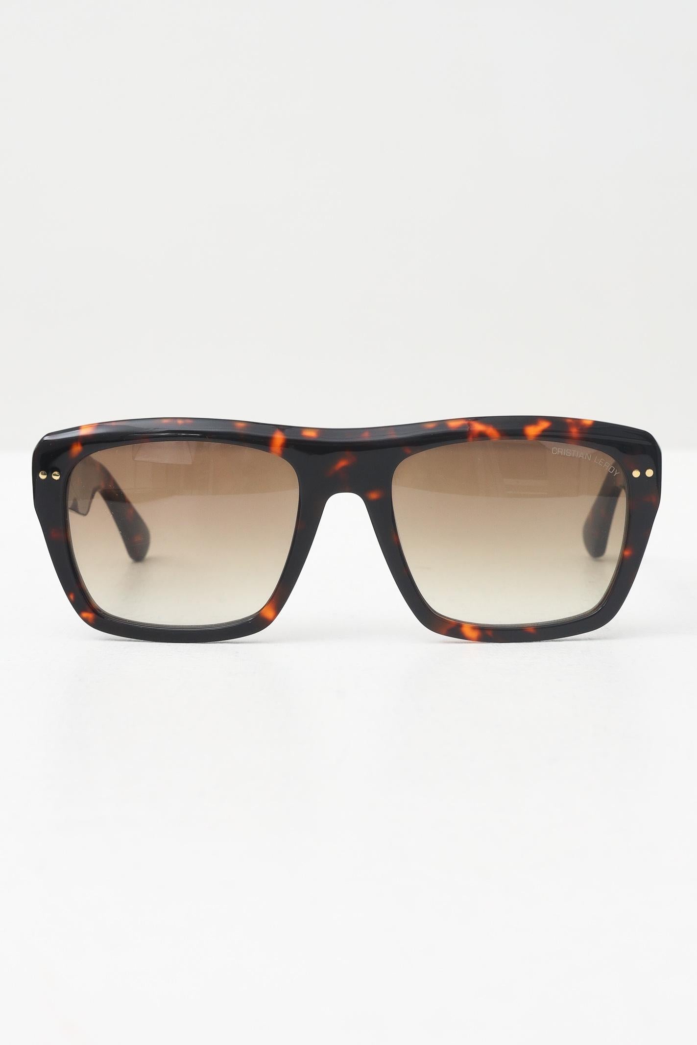 CRISTIAN LEROY Occhiali da sole con montatura tartarugata e lenti sfumate 25046 05 CRISTIAN LEROY 