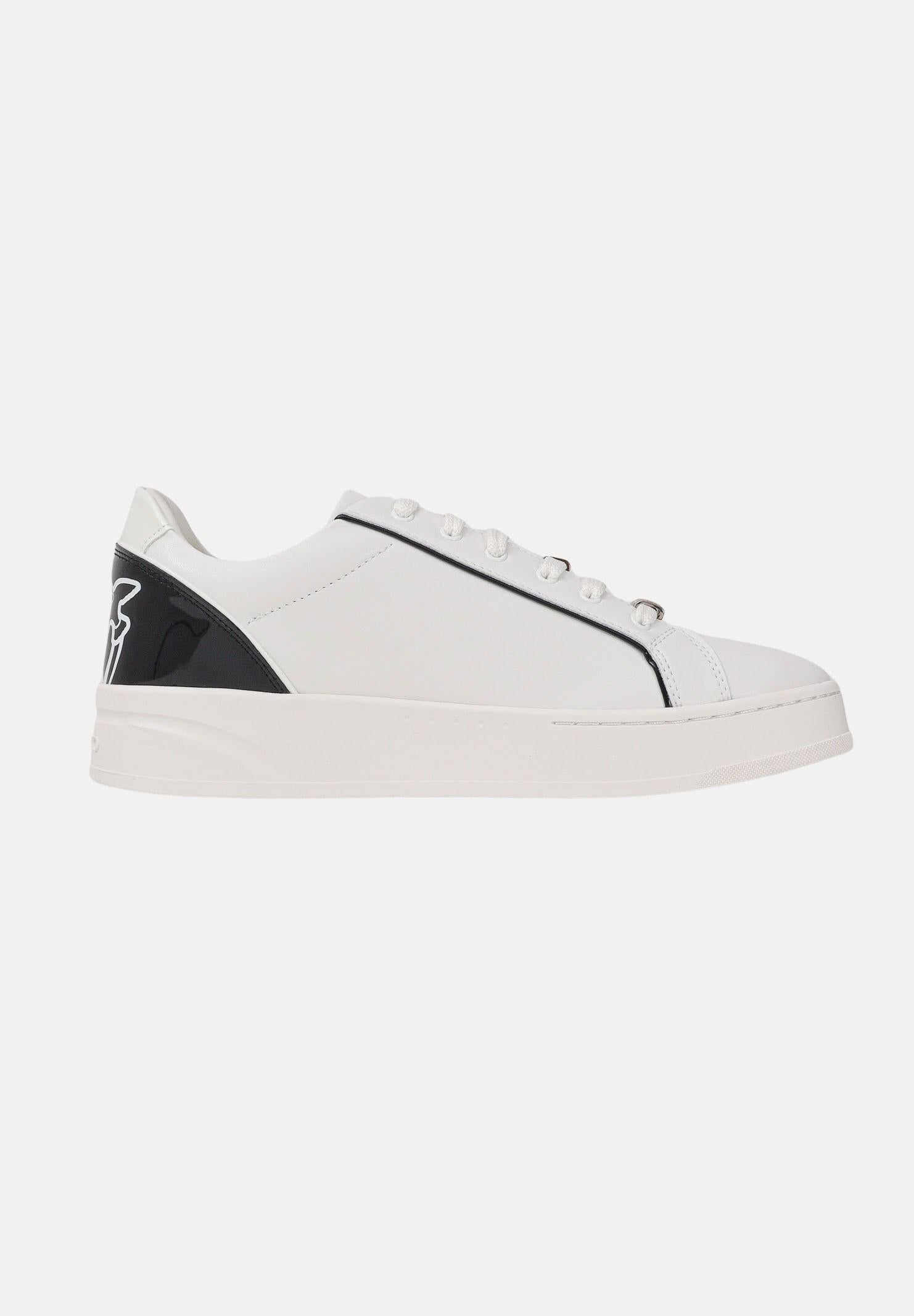PINKO Sneakers bianche da donna con dettagli specchiati neri SS0131P001ZX9 ZX9 PINKO 