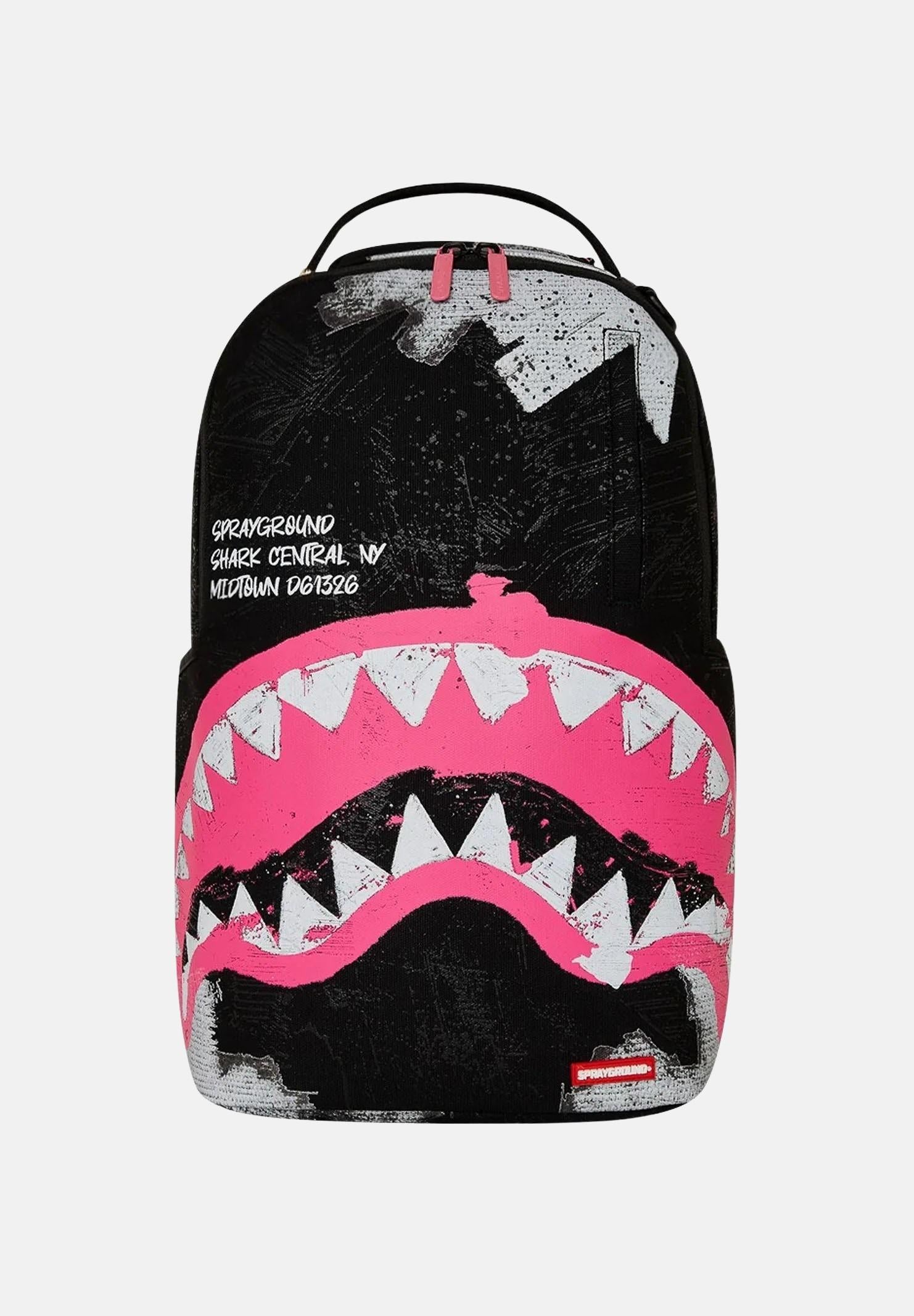 SPRAYYGROUND Zaino SHARK CENTRAL SORBET HAND PAINTED DLX nero da donna 910B7631NSZ  SPRAYGROUND 