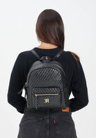 RICHMOND Zaino nero da donna con lavorazione trapuntata e micro borchie RWA25238ZA BL RICHMOND 
